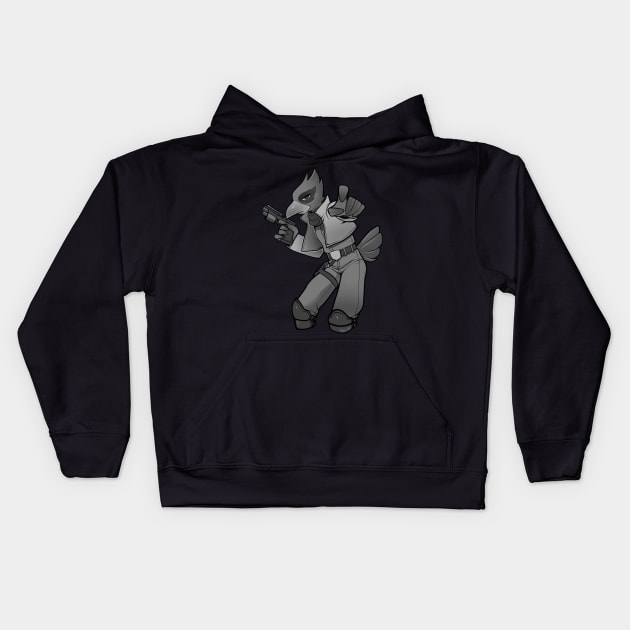 mad birb Kids Hoodie by Merriberry